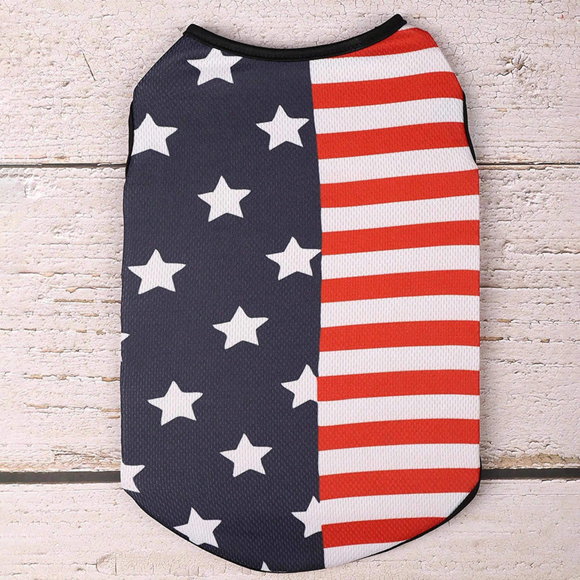 American Flag Patriotic Dog Bandana Scarf Set with Bow Tie