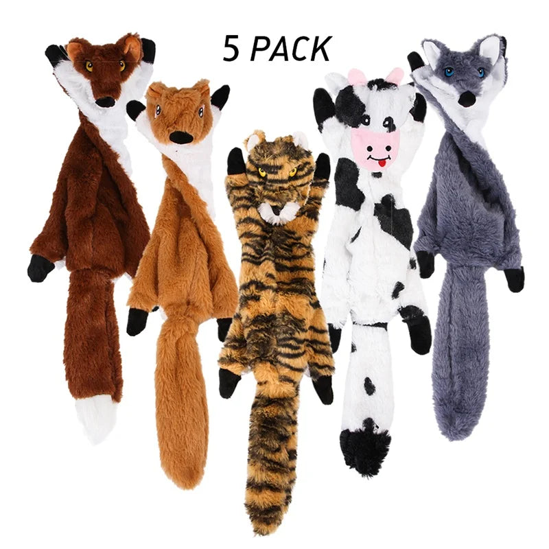 Soft Plush Pet Dog Chew Bite Resistant Squeaker