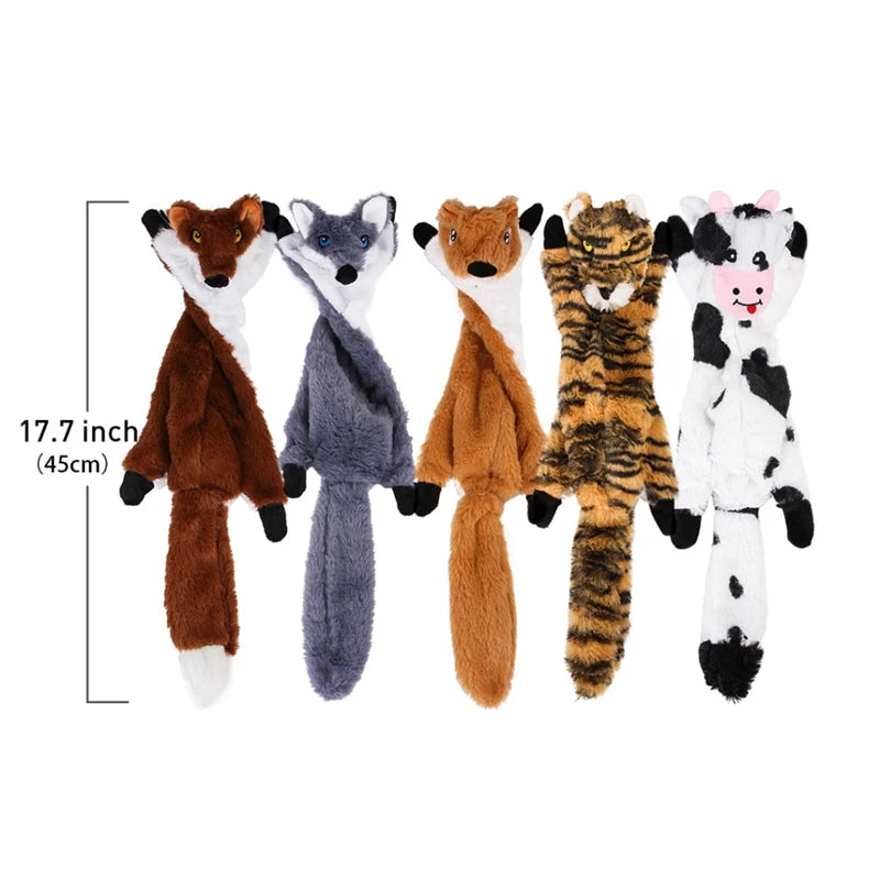 Soft Plush Pet Dog Chew Bite Resistant Squeaker