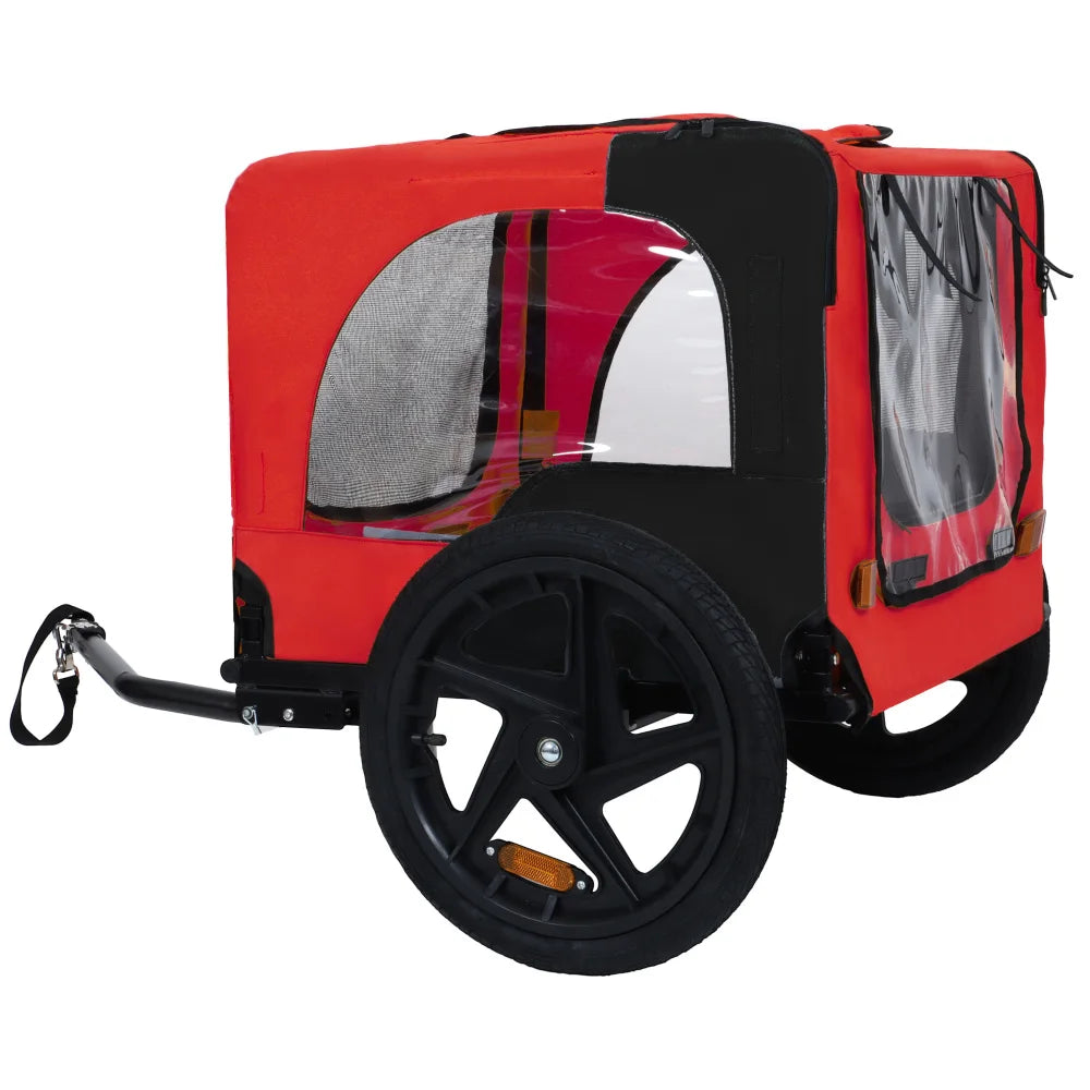 Pet Bike Trailer Dog Cart for Bicycle Easy Folding Frame Quick Release