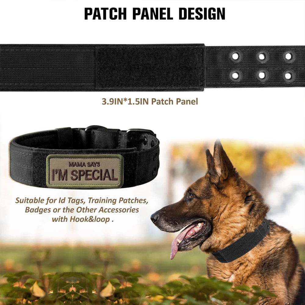 Tactical Dog Collar 1pc Durable Nylon Military Collars