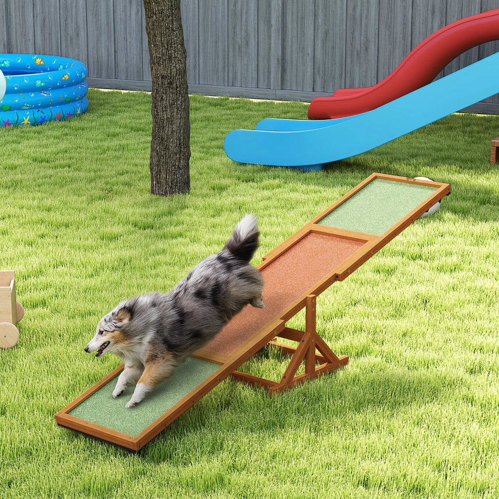 Dog Agility Seesaw Teeter Board for Training Pets Up To 88 Lbs.
