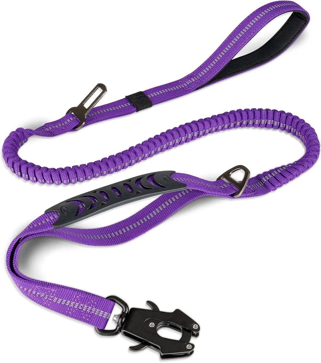 Tactical Shock Absorbing Bungee Dog Leash, 4-6FT