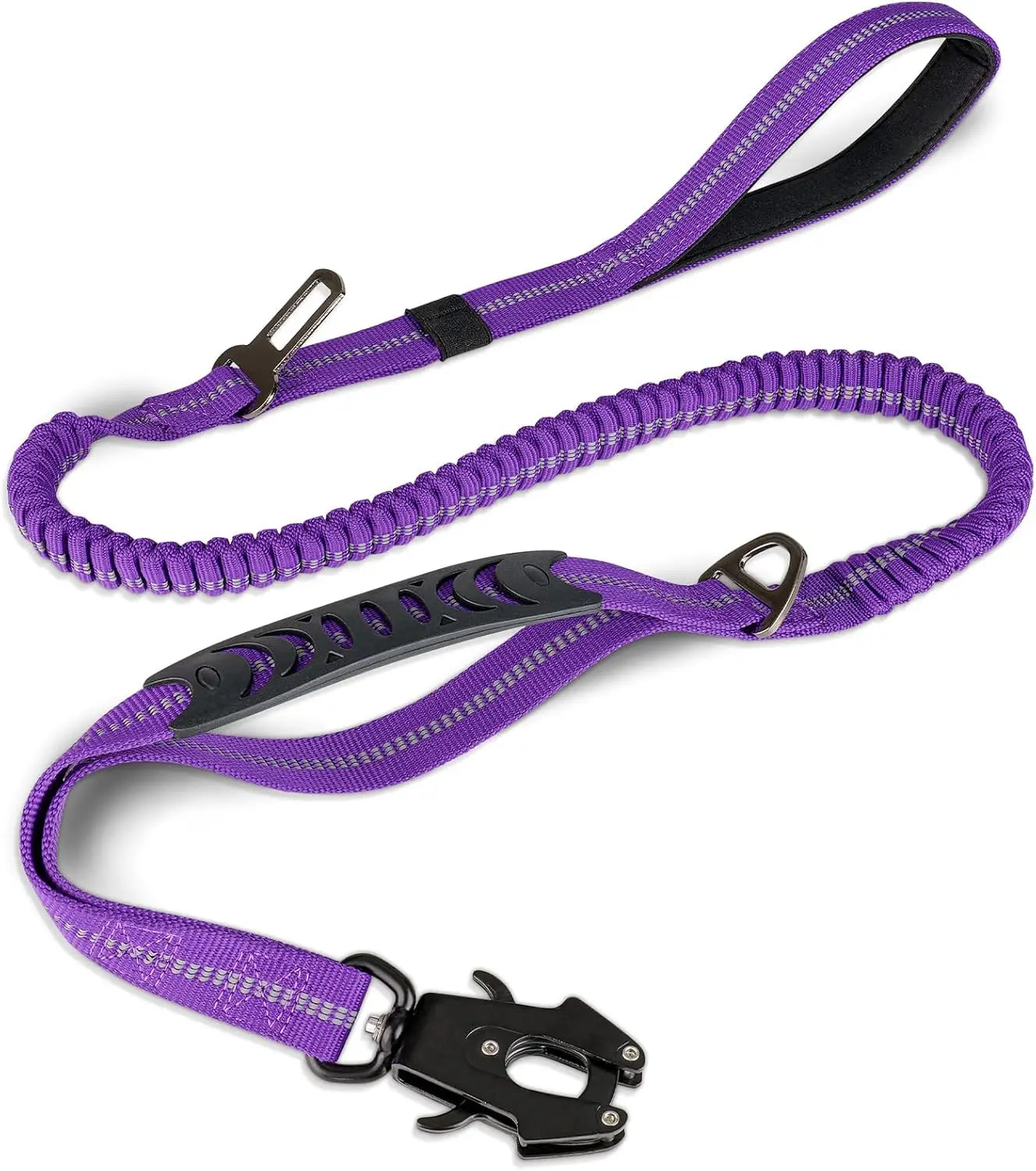 Tactical Shock Absorbing Bungee Dog Leash, 4-6FT