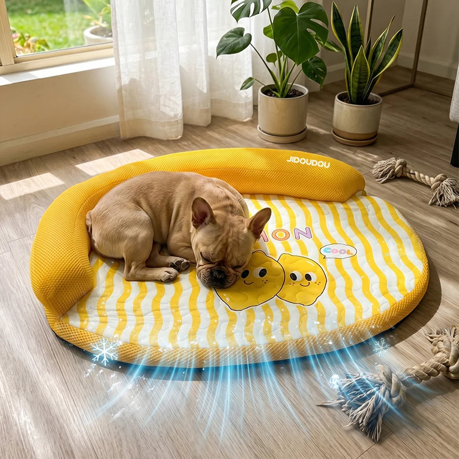 1 Piece Spring and Summer Pet Sofa Bed, Removable and Washable Dog Bed,