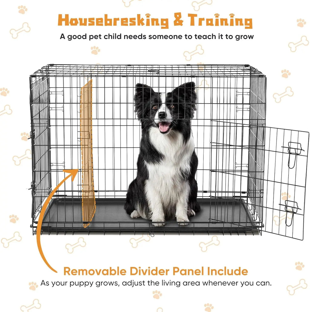Extra Large Double Door Dog Cage