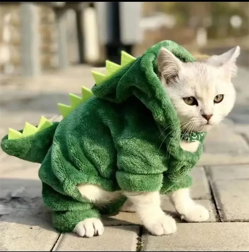 Dog Halloween Dog Clothes for Small Dogs Funny Dinosaur