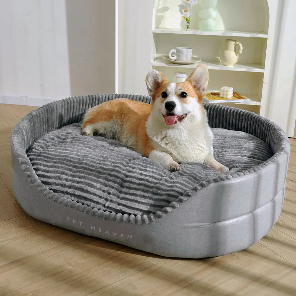 A super sized pet bed that is soft, dirt resistant, non slip