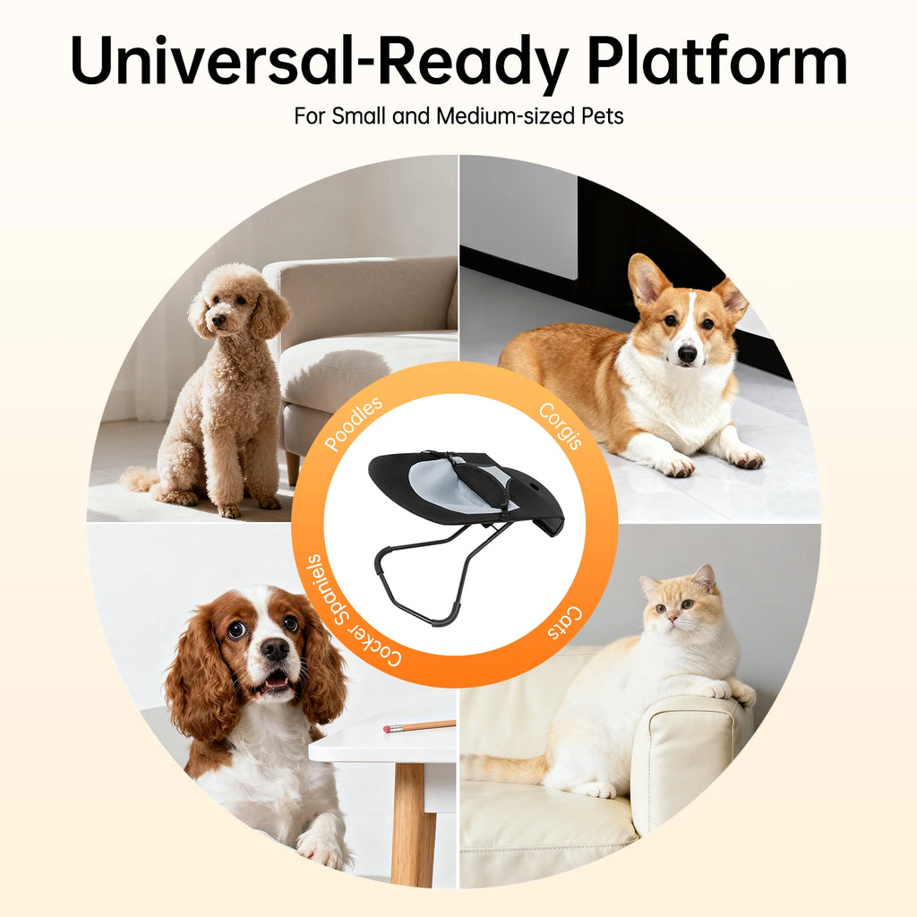Pet Rocker Bed Foldable Pet Rocking Chair Adjustable Height