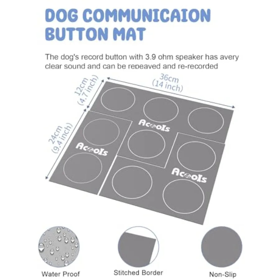 Dog Buttons for Communication 9 Pcs Dog Talking Button Set