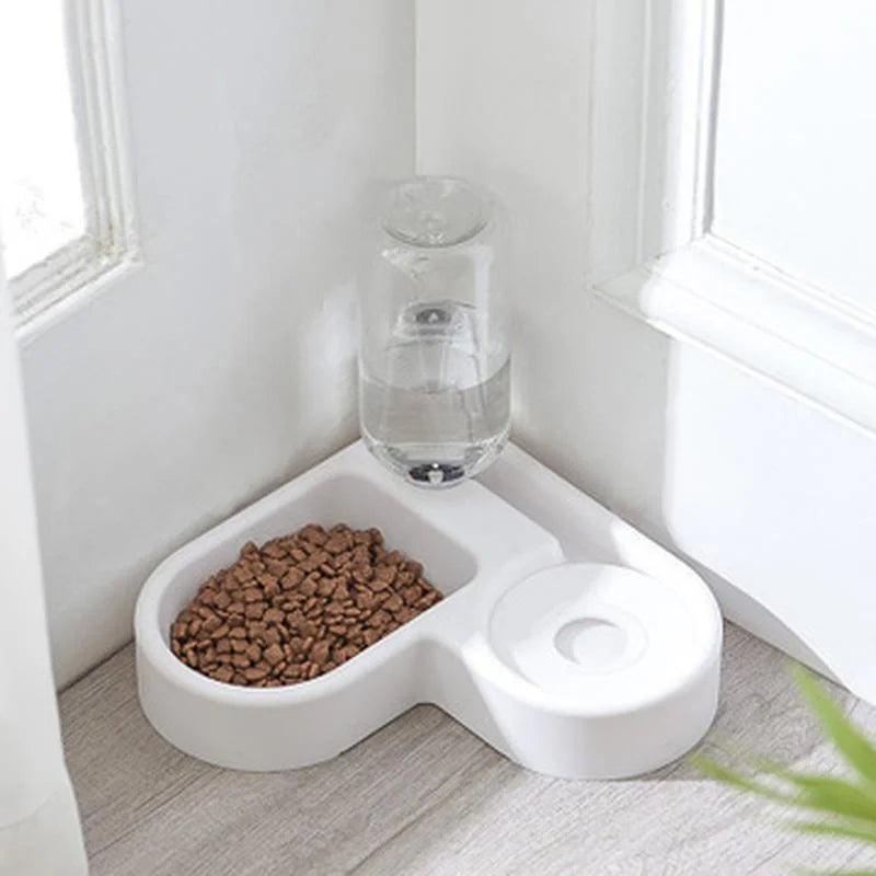 Automatic Pet Feeder & Water Bowl 500ml, Portable