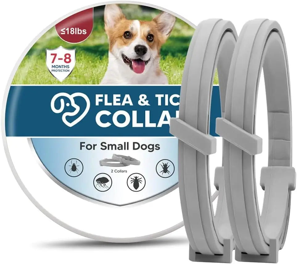Effective Dog Flea & Tick Collar for Small Dogs, Lasts Up to 8 Months,