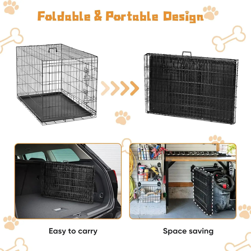 Extra Large Double Door Dog Cage