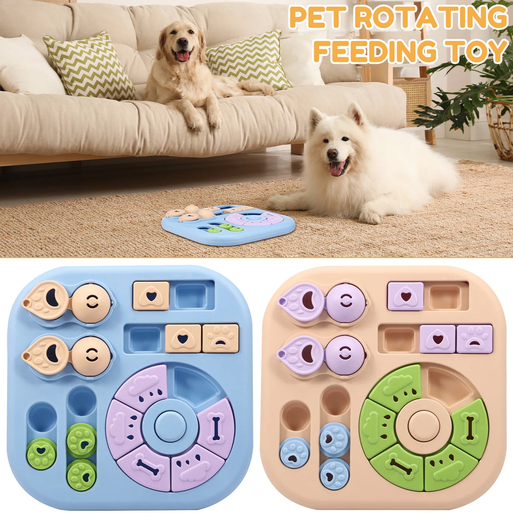 Interactive Dog Puzzle Toys Plastic Treat Dispensing Slow Feeder