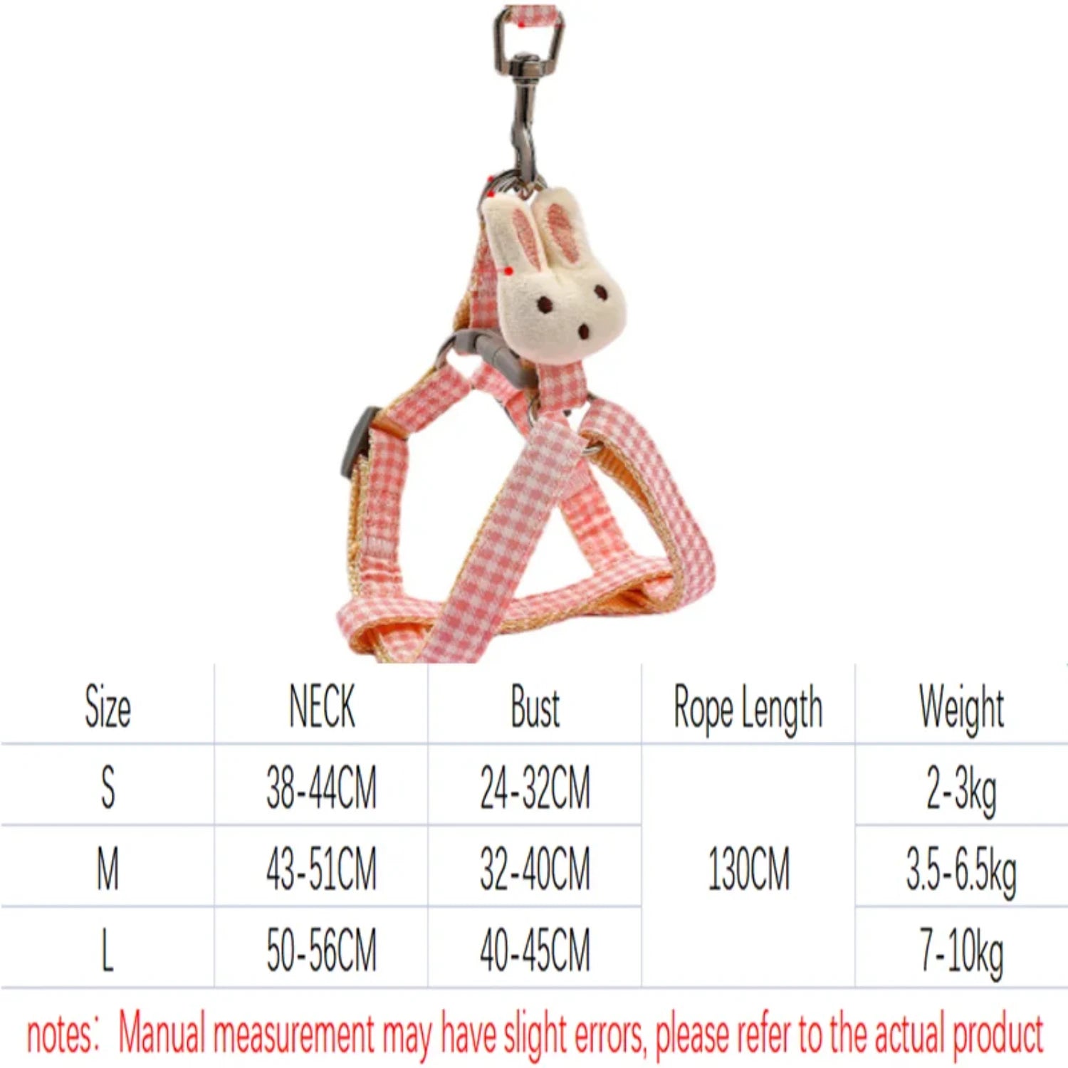 Small Dog Harness Leash  Quick Release Nylon Straps Anti Pulls