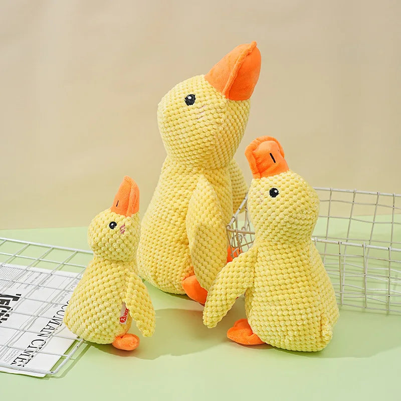 Plush Companion Sleeping Duck Dog Toys for Small Large Dogs