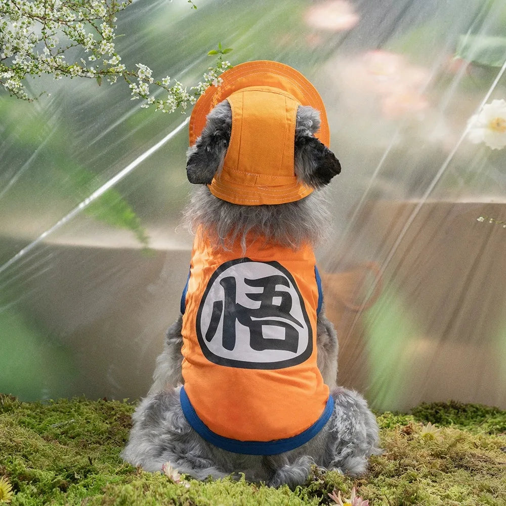 New Goku Pet Vest Cat Dog Summer Teddy