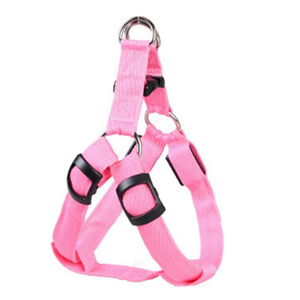 Adjustable LED Pet Harness USB Rechargeable Light Up Dog Harness