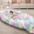 Human Dog Bed  Fits Adult and Pet Washable Giant People Bed  Thick Memory Foam