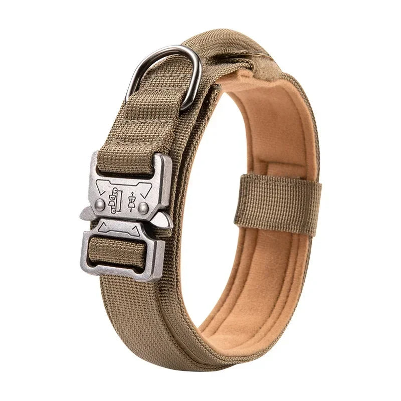 Outdoor Sports Style Tactical Dog Collar For Medium To Large Dogs
