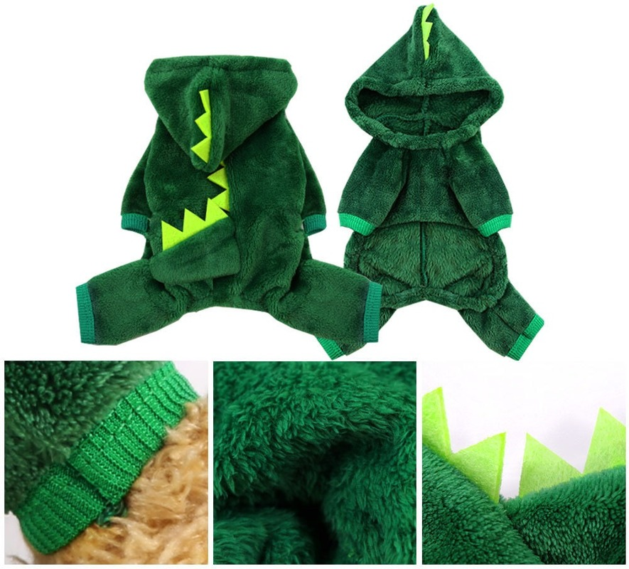 Dog Halloween Dog Clothes for Small Dogs Funny Dinosaur
