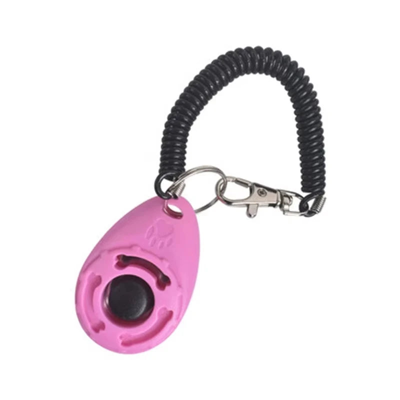 Dog Training Clicker Aid Adjustable WristStrap Sound.