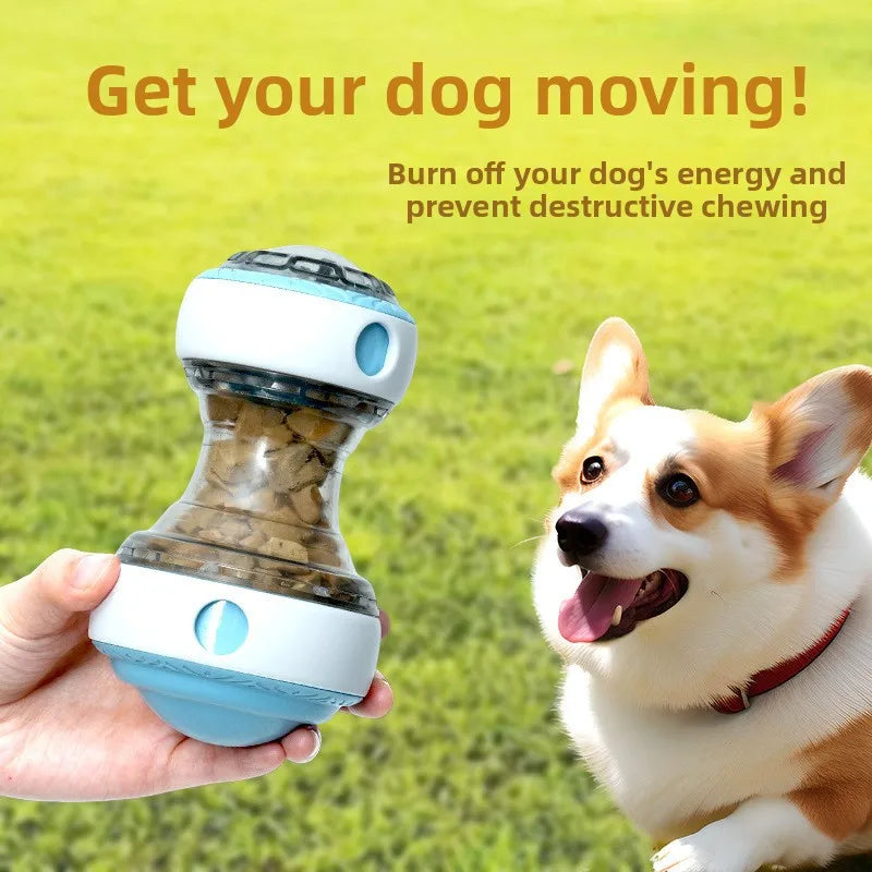 Interactive Dog Treat Dispenser Toy Dog Puzzle Rolling Leak Food Ball Toy