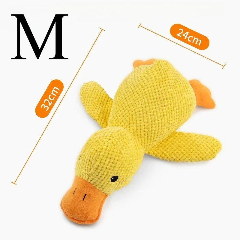Plush Companion Sleeping Duck Dog Toys for Small Large Dogs