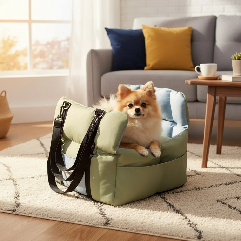 Portable Dog Car Seat Pet Puppy Booster Travel Bed