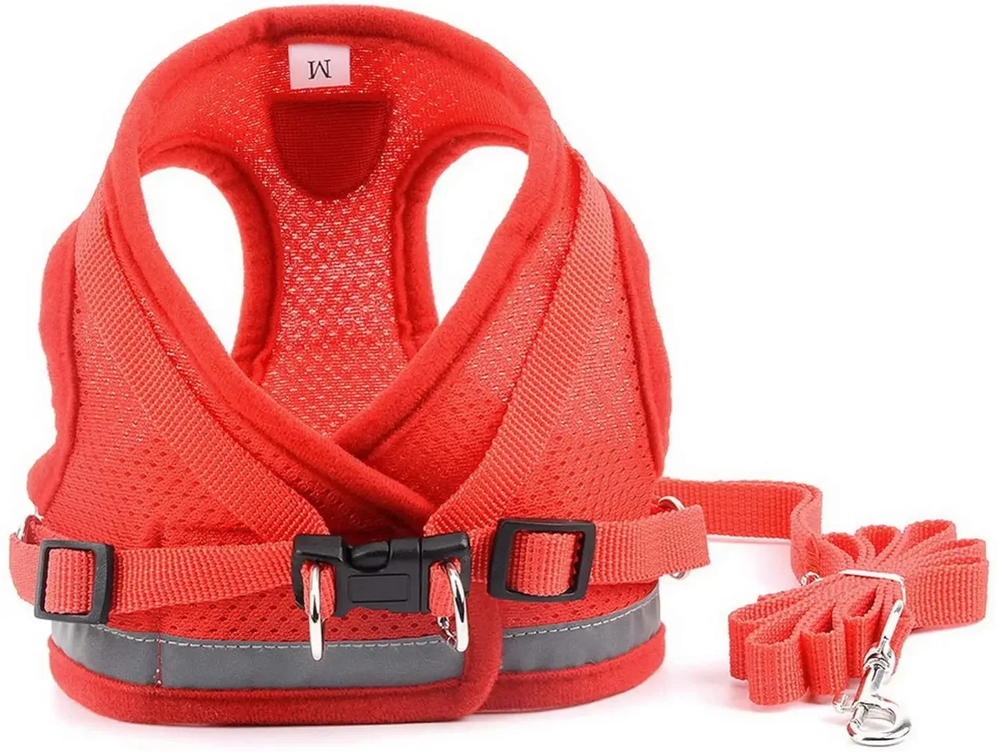 Reflective Breathable Small Dog Harness and Leash