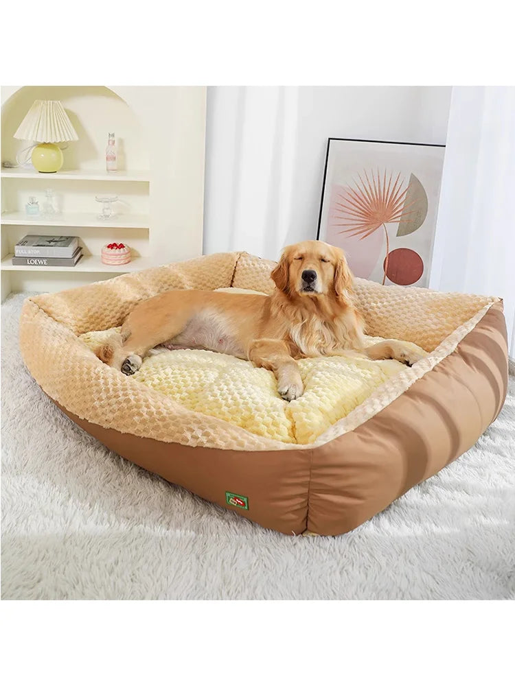 Comfortable and Soft Rectangular Pet Bed, Suitable for Various Breeds, Removable and Machine Washable, with Thick Padding, Suitable for All Seasons, Suitable for Small to Large Dogs, Dog Bed
