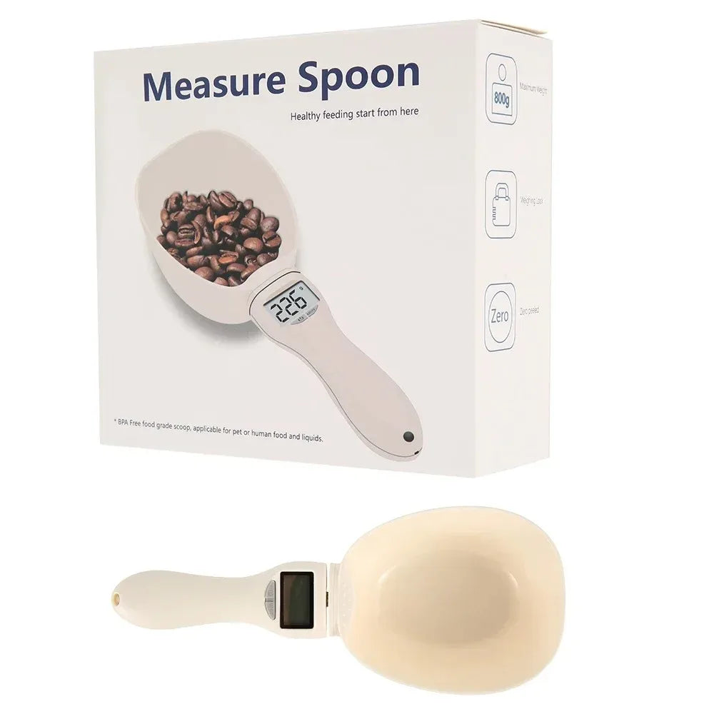 Pet Food Measuring Scoop Electronic Dog-Cat Food Measuring Cup