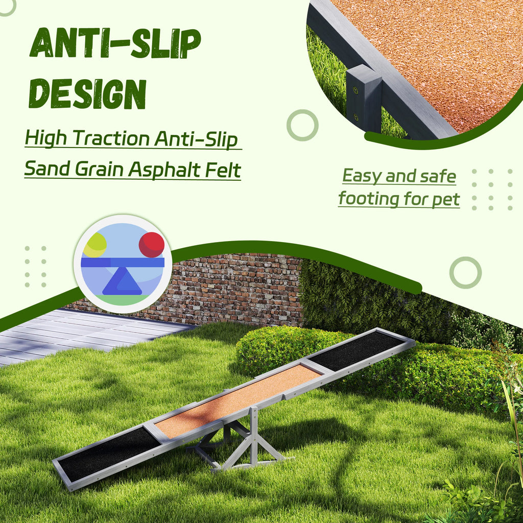 Dog Agility Seesaw Teeter Board for Training Pets Up To 88 Lbs.