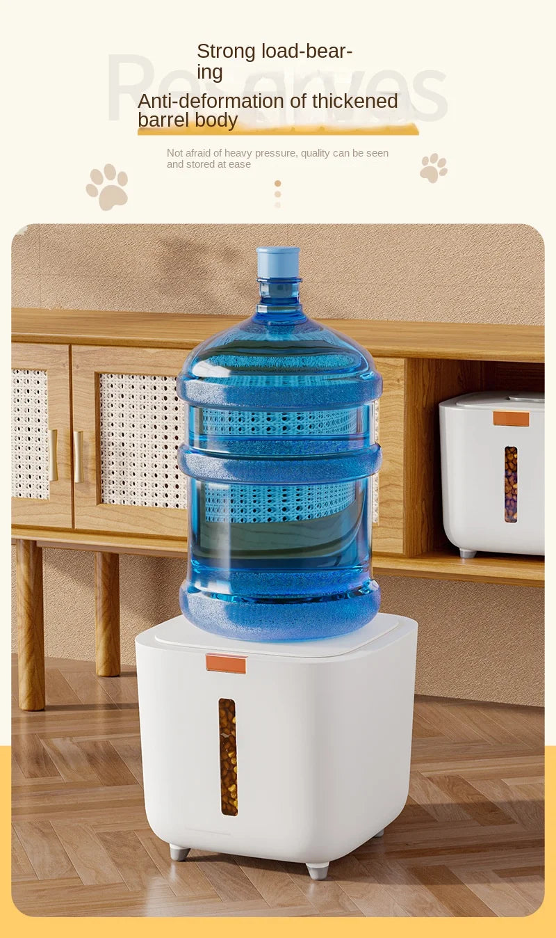 Pet Food Storage Barrel Large Storage Barrel Food Sealed Moisture-proof.