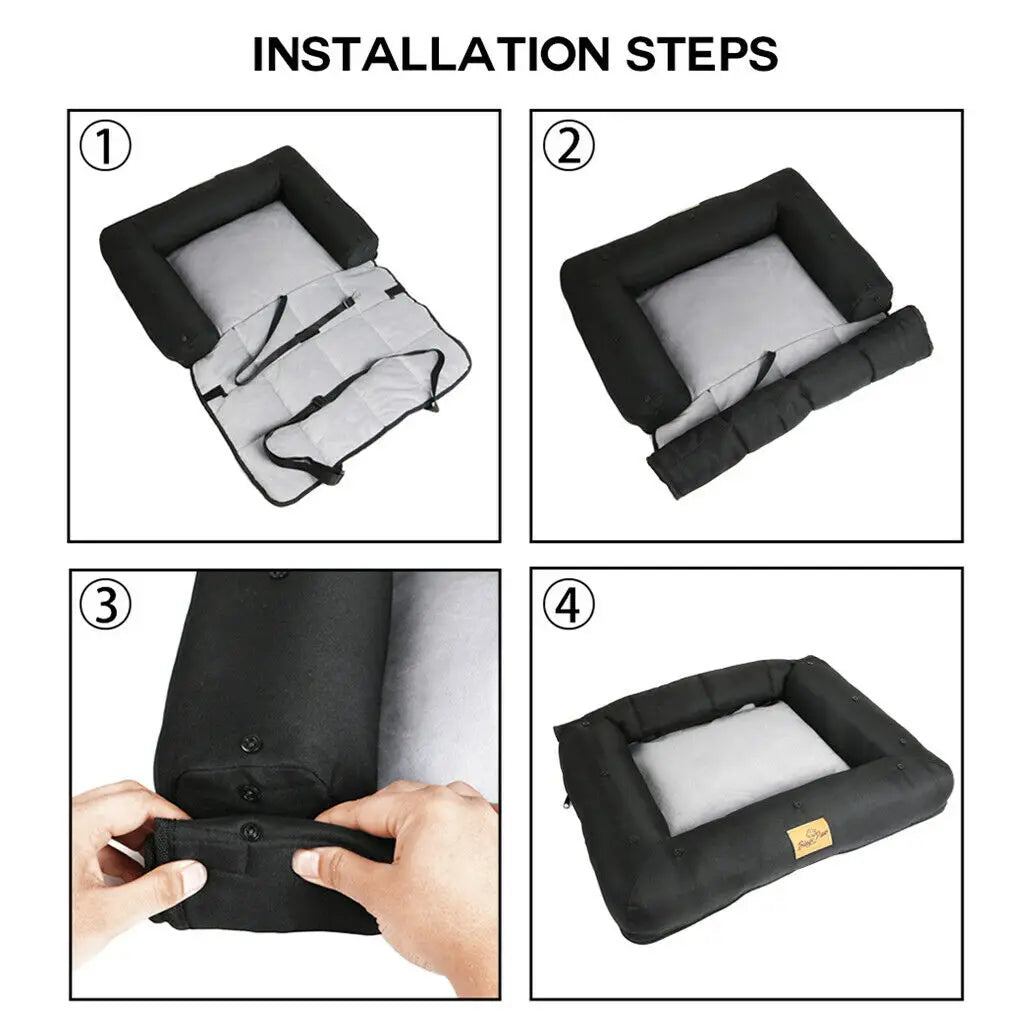 Car Seat Bed for Dog Waterproof Pet Cushion 3 Sizes