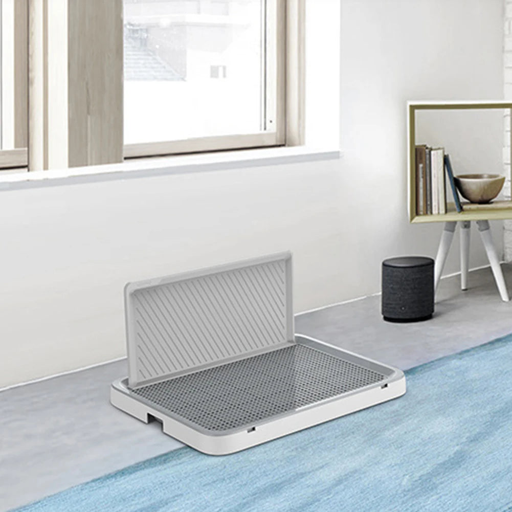 Portable Dog Potty Tray with Pee Wall.