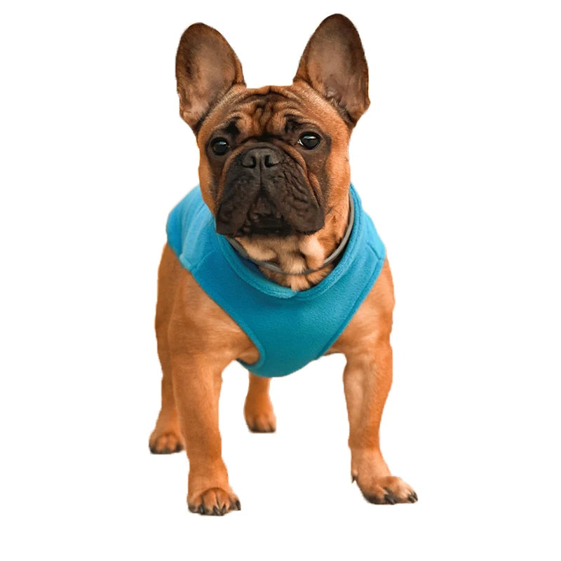 Warm Fleece Dogs Clothes Pet Dog Jacket Vest With D-Ring For Small Dog