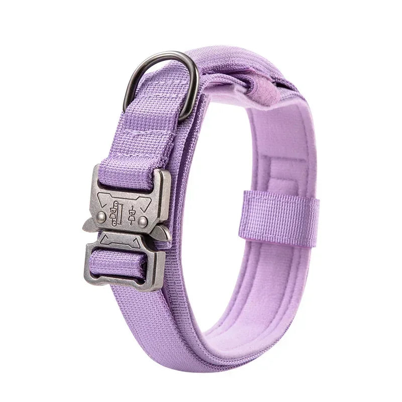 Outdoor Sports Style Tactical Dog Collar For Medium To Large Dogs