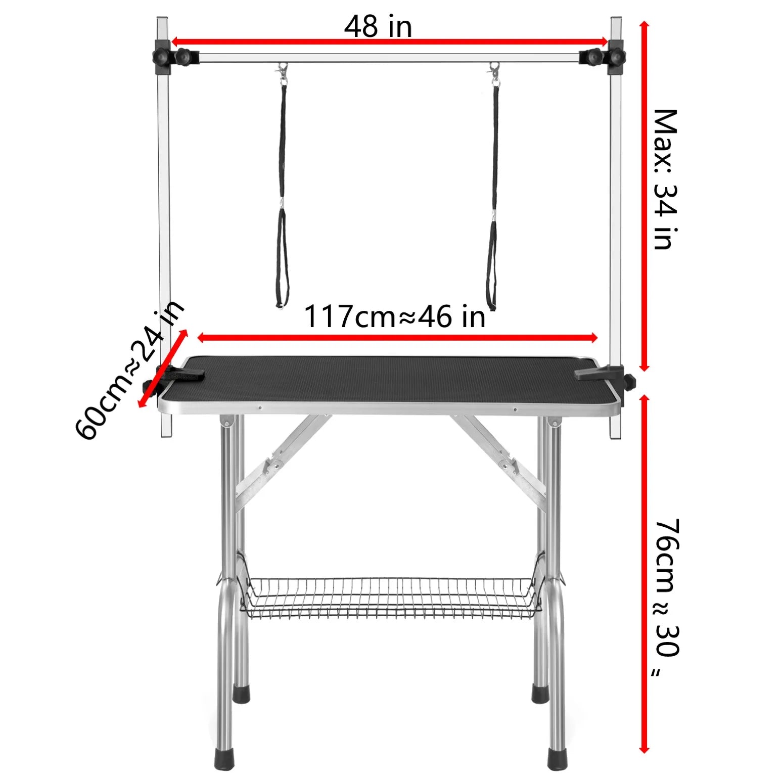 Professional Dog Pet Grooming Adjustable Table Heavy Duty.