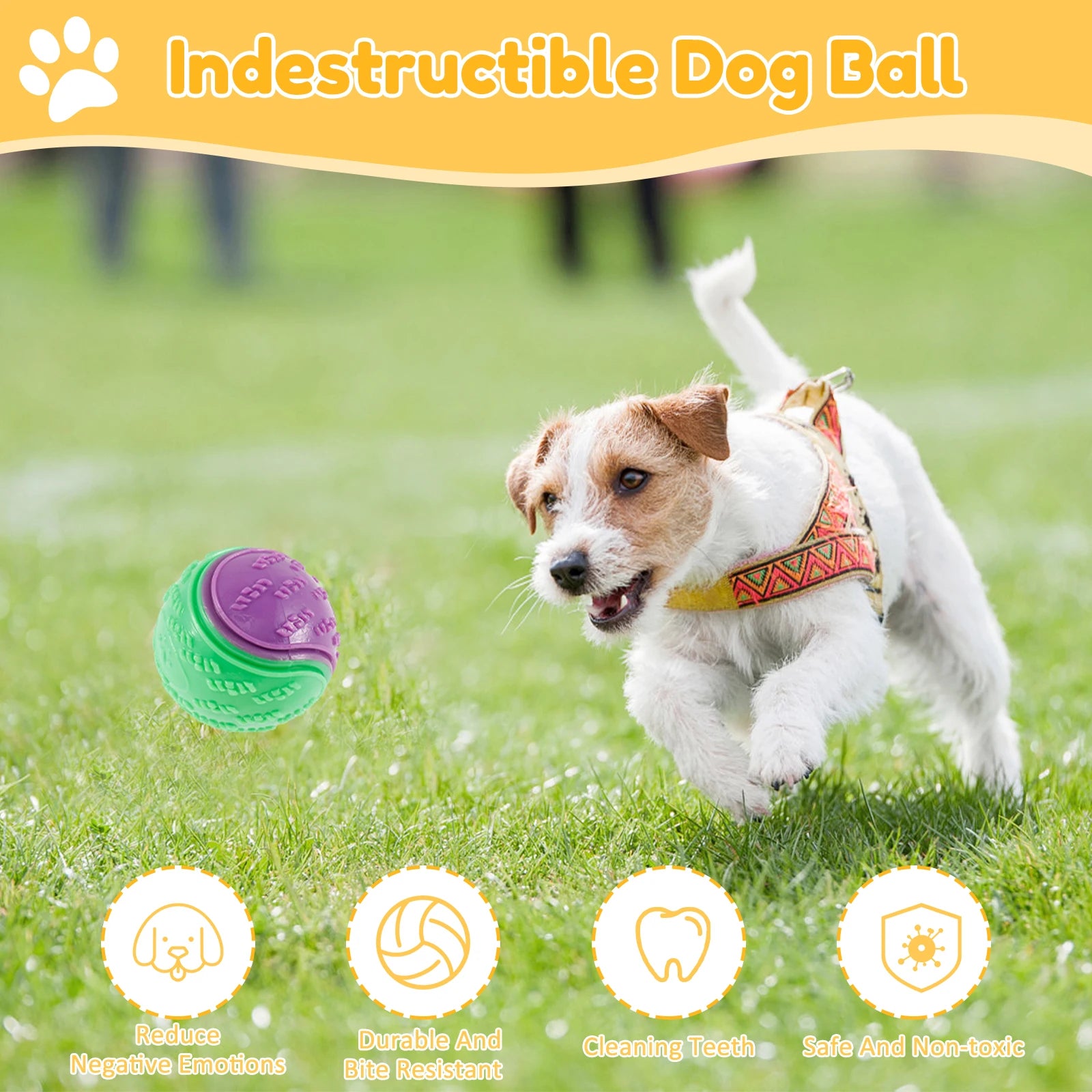 1Pcs Squeaky Balls Toys Dogs Interactive  Dog Chew Toy