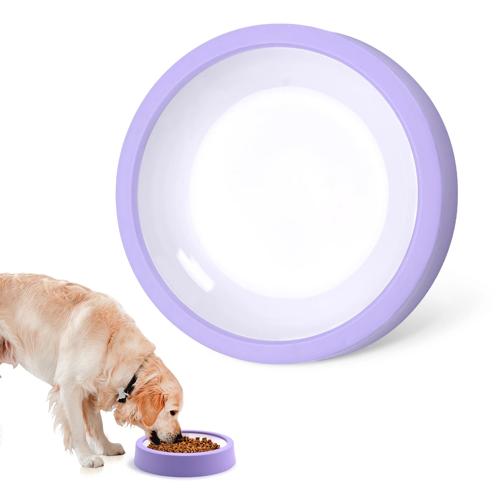 Pet Dog Slow Feeder Bowl Fun Non Slip Anti-Gulping