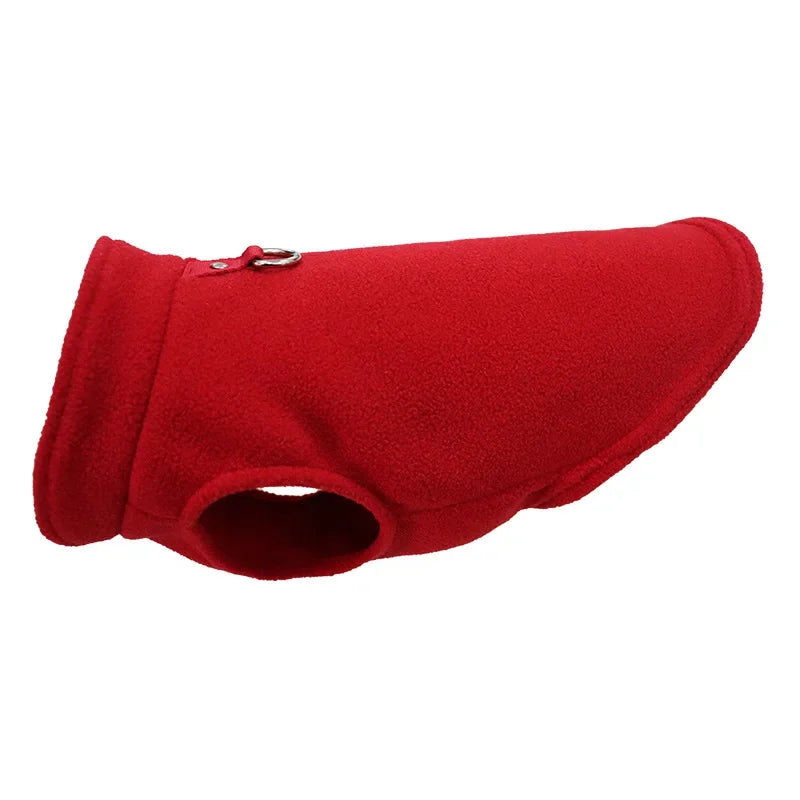 Warm Fleece Dogs Clothes Pet Dog Jacket Vest With D-Ring For Small Dog
