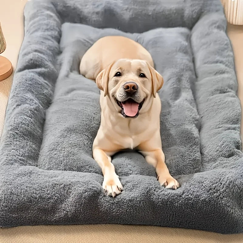 Oversized Plush Dog Bed Sofa Crate Pad Ultra Soft