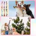 Colorful Braided Dog Rope Chew Toys-Durable Interactive