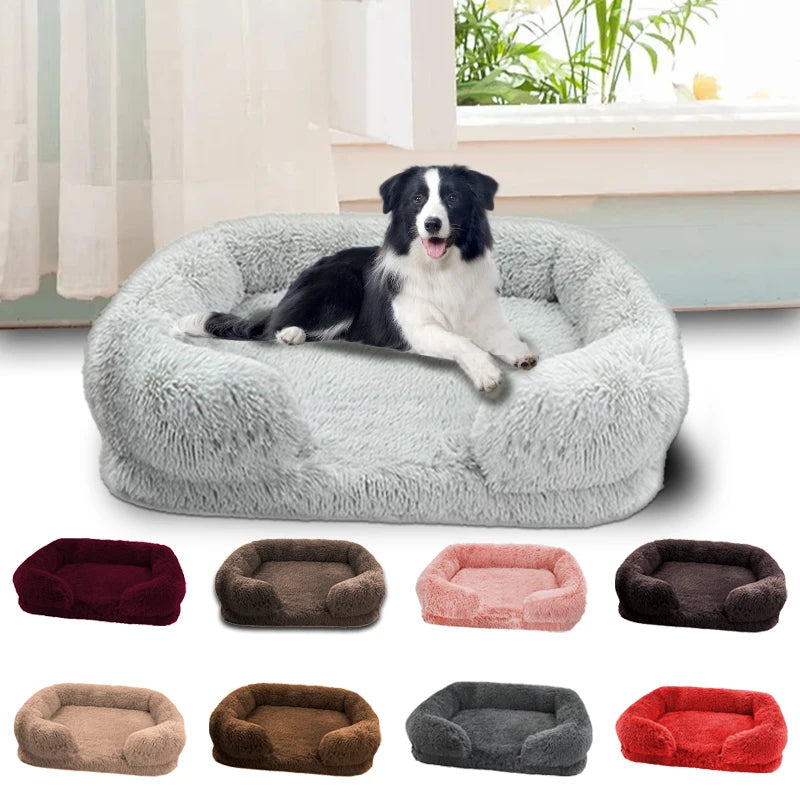 Thickened orthopedic dog bed for large dogs.