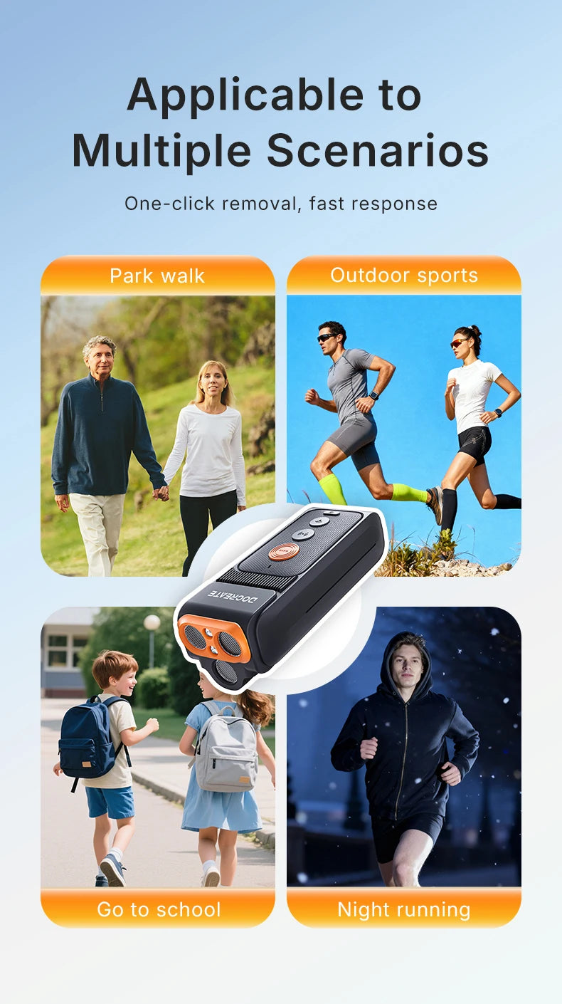 3-in-1 Dog Repellent Ultrasonic Anti-Bark Trainer with LED Flashlight.