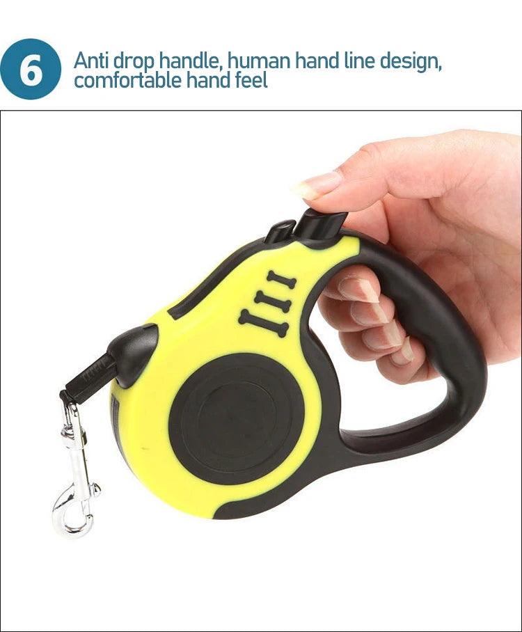 New Leash for Big Dog Retractable Leash 5 Meters Hands Free