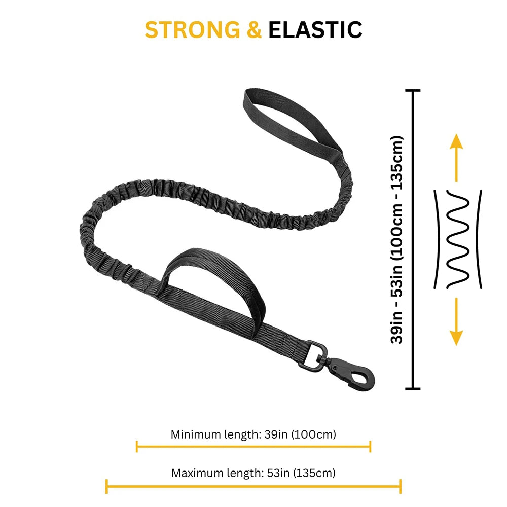 Military Adjustable Leash Quick Release Elastic Rope.
