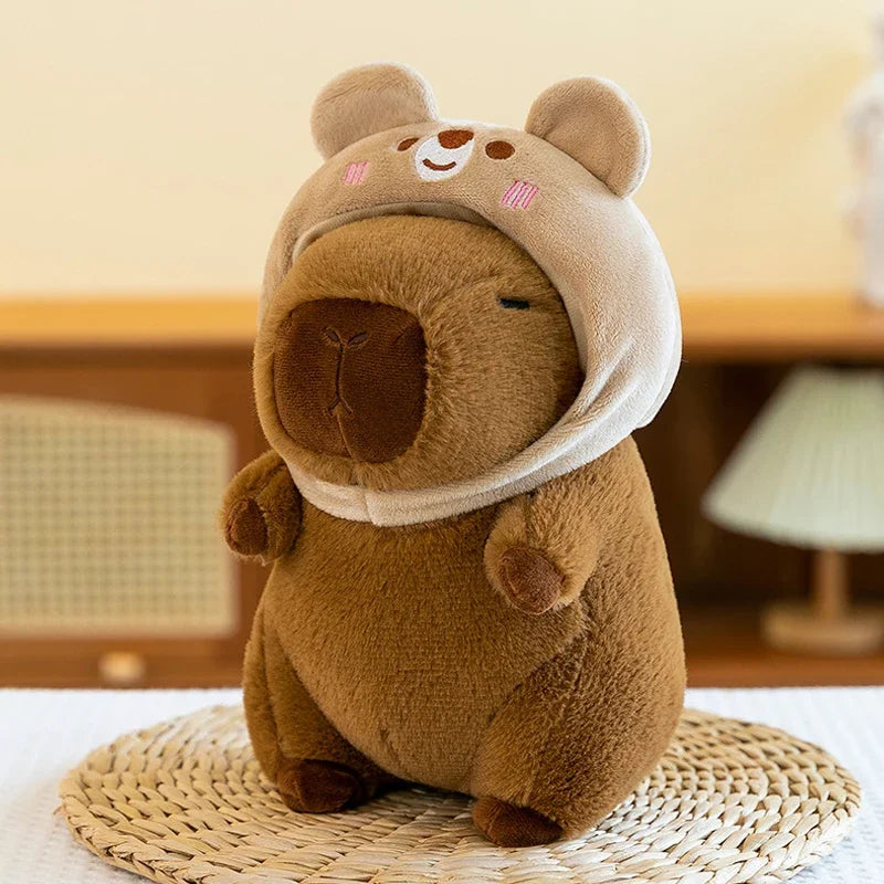 25cm Series Capybara Plush Simulation Capibara Anime Fluffty Toy Cute Doll Stuffed Animals Soft Doll Plush Christmas Gifts