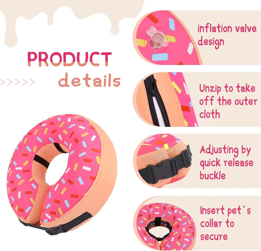 Inflatable Dog Cone Collar Alternative After Surgery,